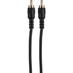 Single RCA Audio Video Subwoofer Double Shielded Cable 12 ft.